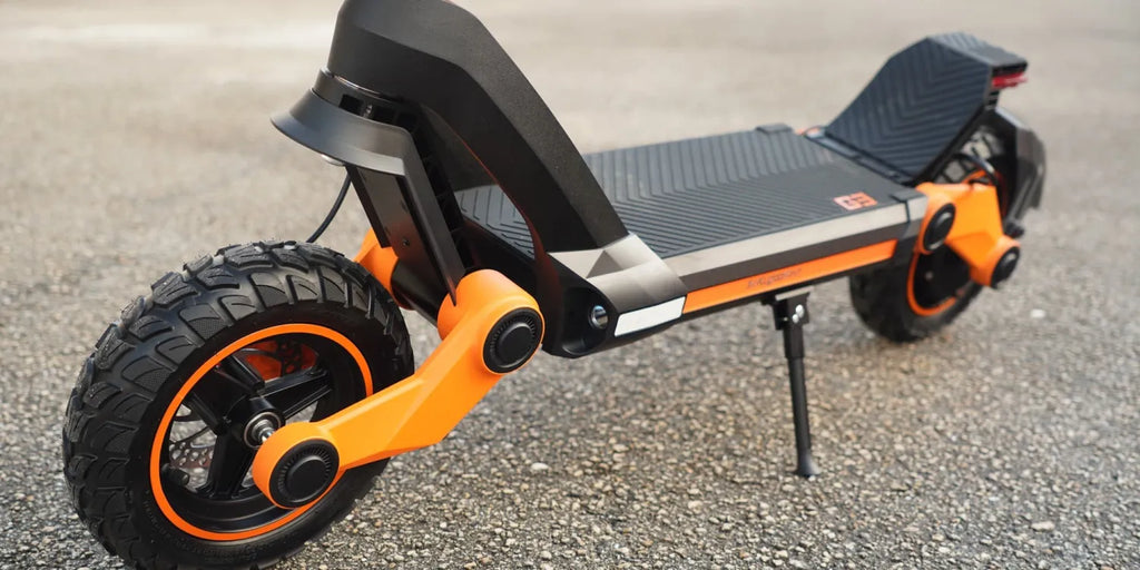 A 30 mph full-suspension electric scooter that looks striking and rides great