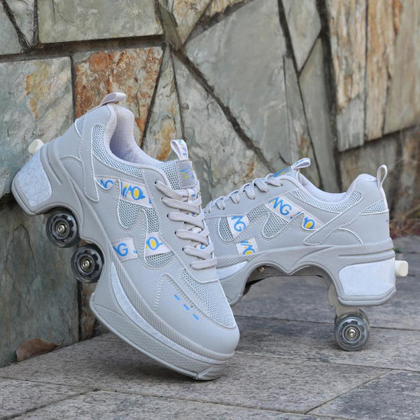 Breathable Four-wheel Walking Invisible Children's Shoes
