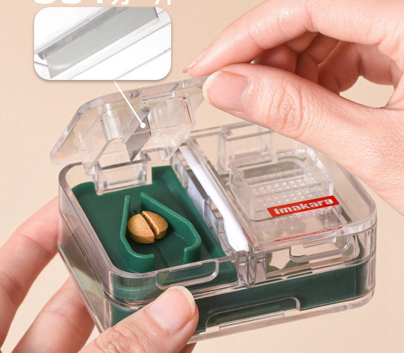 Medicine Storage Box Tablet Cutter